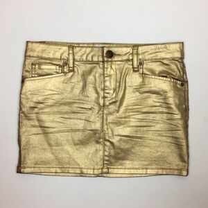 BCBG Gold Mini Skirt